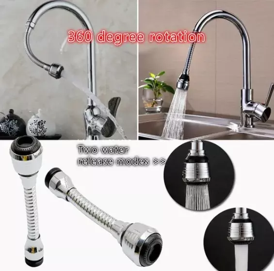 360Rotate Swivel Water Saving Tap Aerator Diffuser Faucet Nozzle Filter Adapter