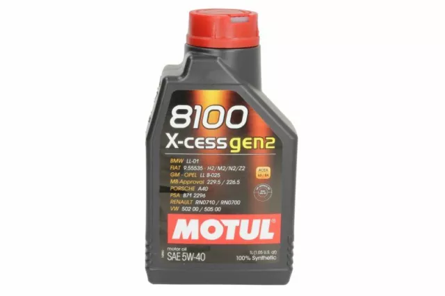 MOTUL 8100 X-CESS GEN2 5W40 1L Engine Oil OE REPLACEMENT