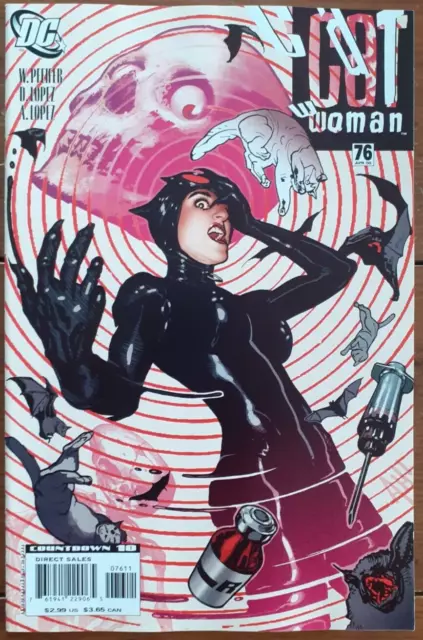Catwoman 76, Adam Hughes Cover, Dc Comics, April 2008, Vf