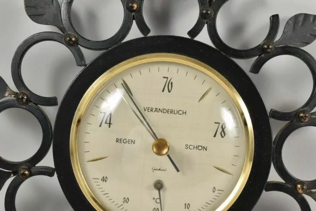 Gischard Wetterstation Barometer Thermometer Schmiedeeisen 2