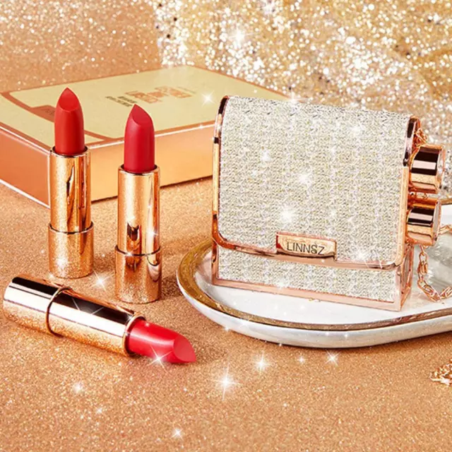Set rossetto opaco di lunga durata, rossetto con n borsa scatola catena 2023 donna