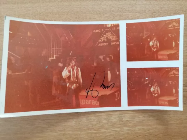 Jürgen Drews Autogramm Original signiert Einzelstück Hitparade