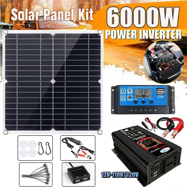 Kit de panneaux solaires 400 W chargeur de batterie 12V contrôleur 100A camping