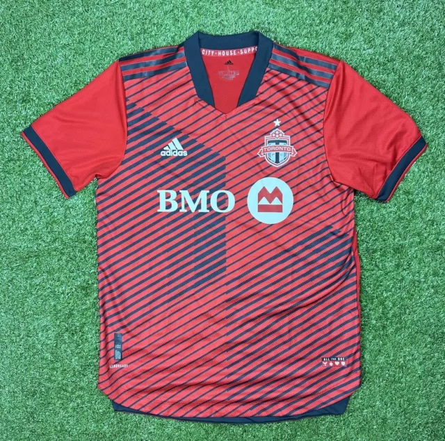 Adidas Toronto FC  2021/2022 Home Soccer Jersey (GK1410)  Used Size L TFC MLS