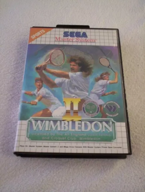 Wimbledon 2 Sega Master System UK Pal Tested Used Good Condition