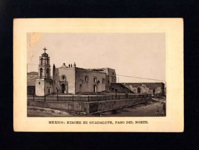 Georg Schicht, Aussig, Sammelbild 1890 "Kirche in Mexico"   (JK-30)