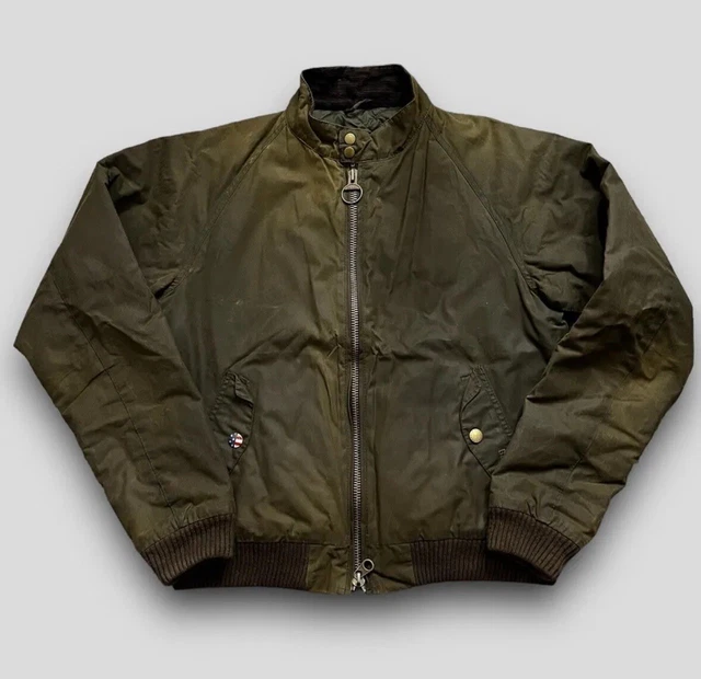 Barbour International Steve McQueen Wax Jacket Men’s Large Olive