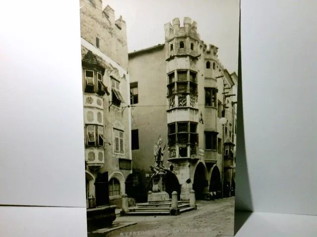 Sterzing. Südtirol. Italien. Rathaus. Alte Ansichtskarte s/w. ungel. 1913. Gebäu