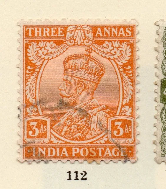 India 1911 Early Issue Fine Used 3a. NW-256538