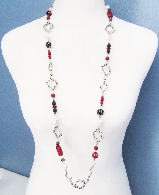 Premier Designs Jewelry Bordeaux Necklace in Antiqued Silver RV$49