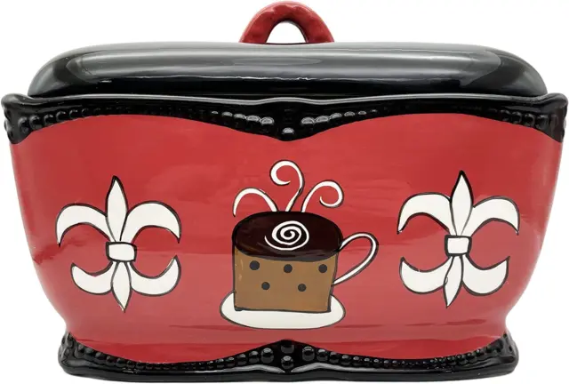 Tuscany Hand Painted Fleur De Lis Coffee Design **Get the Entire Collection** (B
