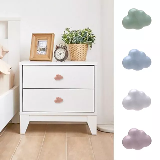 Cloud-shaped Ceramic Pull Handles Drawer Wardrobe Cabinet Closet Door Knobs