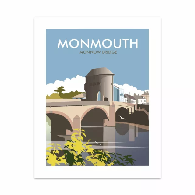 Monmouth, Monnow Bridge 28x35cm Art Print by Dave Thompson