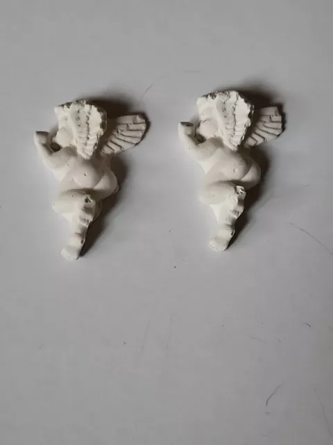 Dolls House - Handmade Pair Of Plaster Corbels 1/12Th Scale