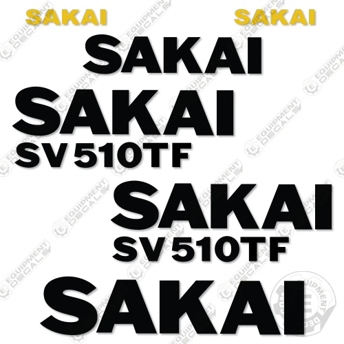 Sakai SV510TF Decal Kit Roller - 7 YEAR OUTDOOR 3M VINYL!