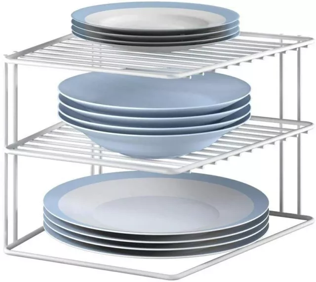 Joejis Rangement Cuisine Placard pour Etagere Placard Cuisine - Rangement  Vaisselle et Support Assiette 25 x 25 x 19 cm, argenté : :  Cuisine et maison
