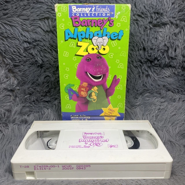 BARNEY AND FRIENDS Collection Barneys Alphabet Zoo VHS 1994 Kids ...