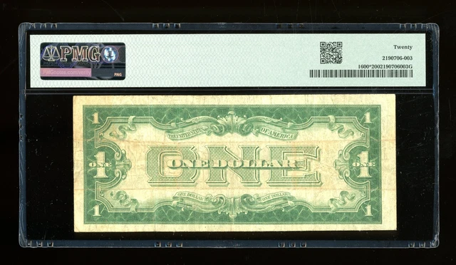 DBR 1928 $1 Silver Funnyback STAR Fr. 1600* PMG VF-20 Serial *03502357A 2