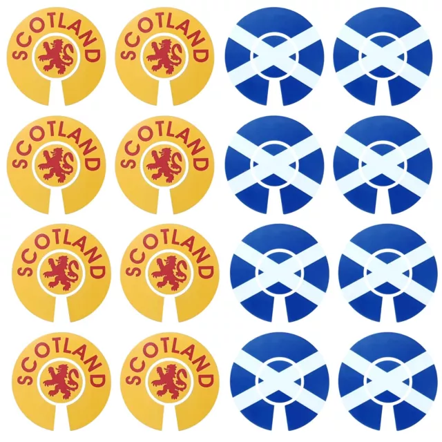 Acclaim Jumbo 6 cm 2 x Rampant Lion 2 x Saltire Lawn Bowls Stickers