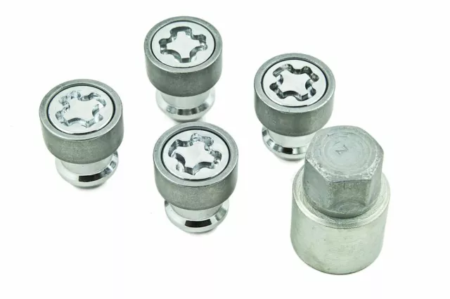 Nissan Qashqai Juke Micra X-Trail Cube Alloy Wheel Nut Locking Kit Set Genuine
