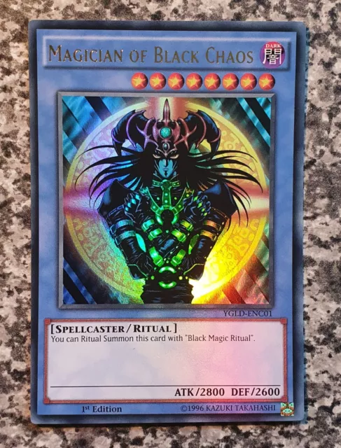 Yugioh Magician of Black Chaos YGLD-ENC01 Ultra Rare 1st Edition MINT