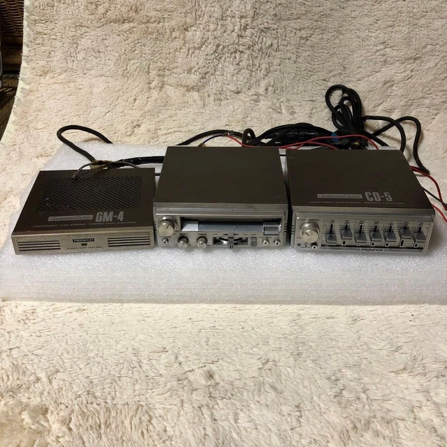 PIONEER CD-5 LONESOME Carboy KP-77G Cassette Deck GM-40 Amp EQ Car