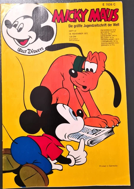 Micky Maus Comic Heft Nr.17 mit SB 1972 TOP Z 1/1- (272