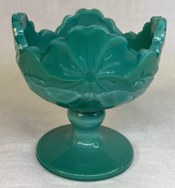 Summit Art Glass Round Azales Salt Dip in Malachite Green