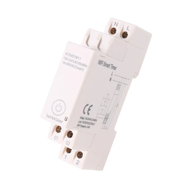 Timer ATMS161 WIFI e contatore di corrente TUYA APP timer 100-240VAC 16A 250 V F8B7