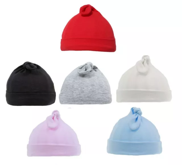 Baby Hat Boys Girls Unisex 0-6 Months 100% Cotton Soft Touch - Gift Ideas