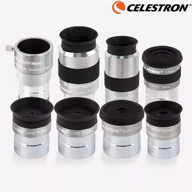 Celestron 1.25" Omni Plossl Eyepiece 4/6/9/12/15/32/40mm for Astronomy Telescope 3