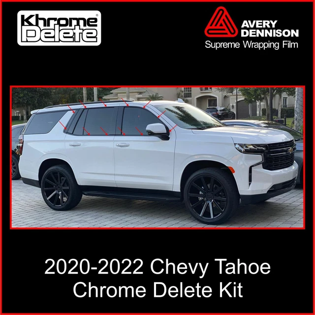 CHROME DELETE VINYL Overlay fitting a 20212023 Chevy Tahoe EUR 91,48 PicClick FR