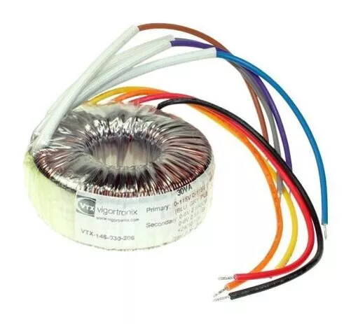 50VA Toroidal Transformer 2X18V, Toroidal Transformers, Qty.1 VTX-146-050-218