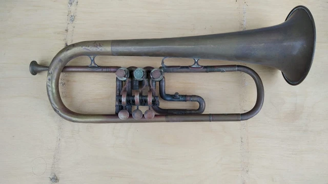 Tromba in ottone Rampone&Cazzani Milano d'epoca