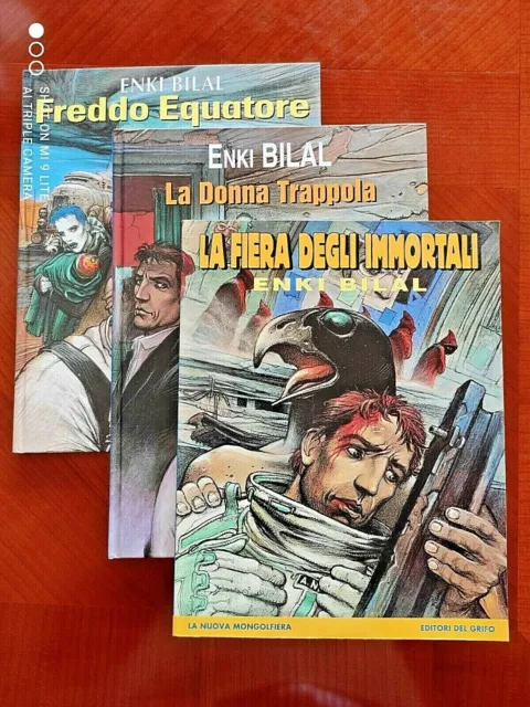 Enki Bilal  LA FIERA DEGLI IMMORTALI-LA DONNA TRAPPOLA -FREDDO EQUATORE   NUOVI