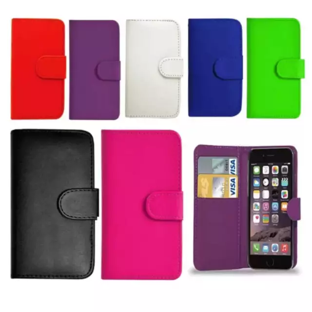 Flip Wallet Leather Case Cover For Apple iPhone5 5S 5SE SE Free Screen Protector