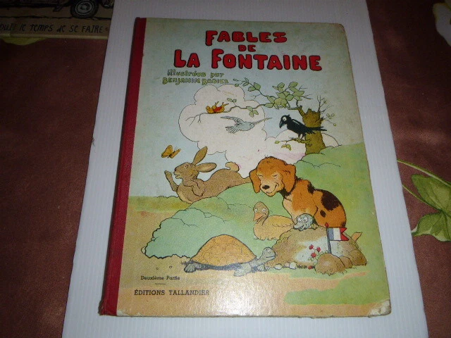 Rare Fables De La Fontaine Illustrees Par Benjamin Rabier 2 Eme Partie  1906