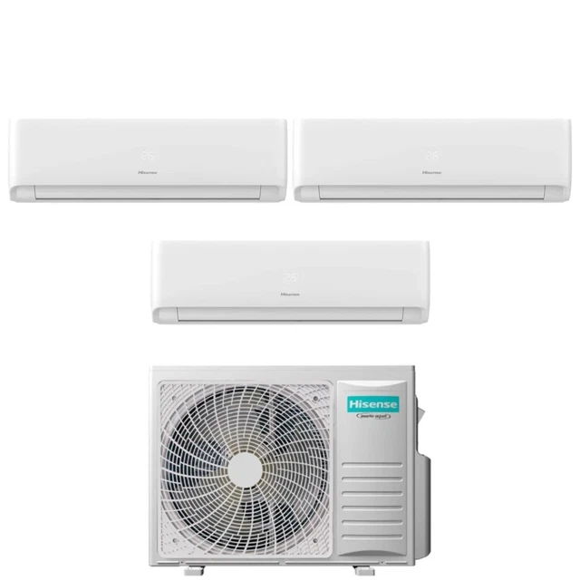 Climatizzatore Split Inverter Hisense 3 Unitá | Gas R32 E WiFi - 9000+12000 BTU - Foto 2