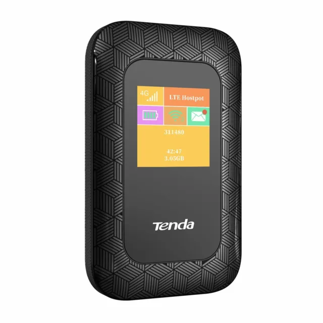 Tenda 4G185 4G LTE SIM Card Pocket Wireless Mobile Wi-Fi Hotspot Router Unlocked