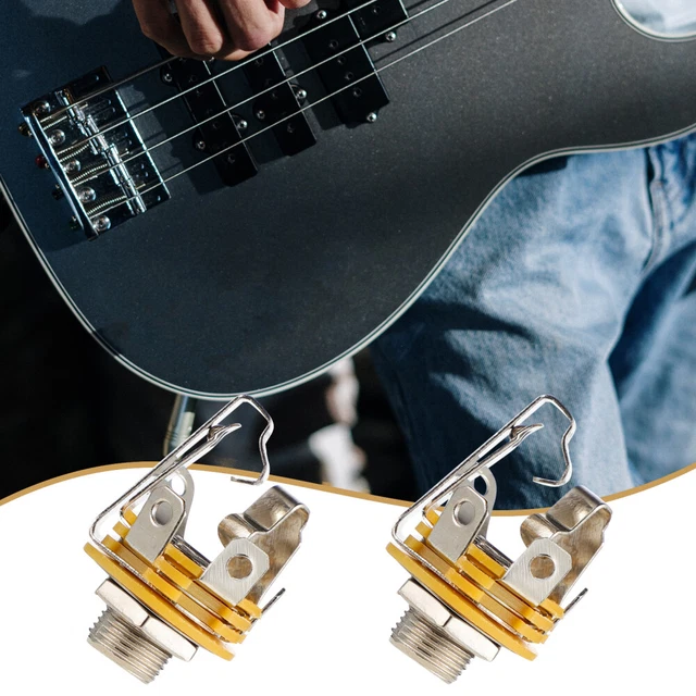 6 PCS GUITAR Socket Input Jack Electric Bass Stereo Tone Jacks £6.68
