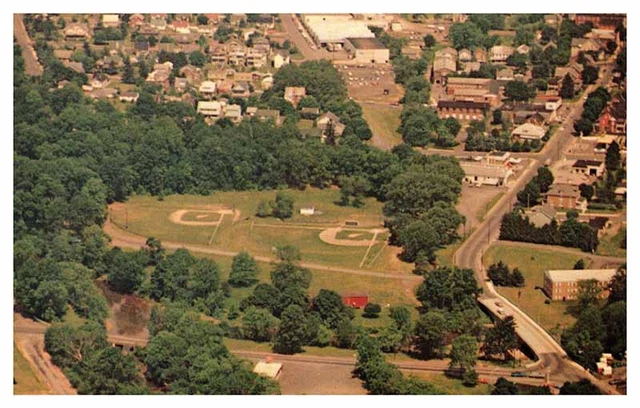 Postcard AERIAL VIEW SCENE Perkasie Pennsylvania PA AS3197