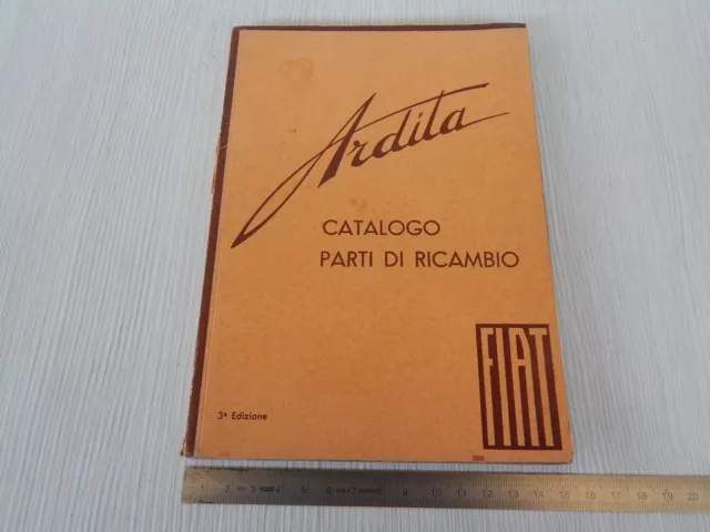 Manuale Catalogo Parti Di Ricambio Originale 1937 Fiat Ardita