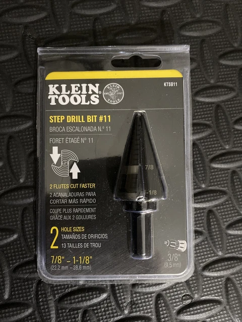 Klein Tools KTSB11 Double Fluted Step Drill Bit