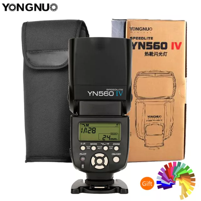 Luz de flash inalámbrica Yongnuo YN560IV YN560 IV Speedlite para Canon Nikon Fuji Sony