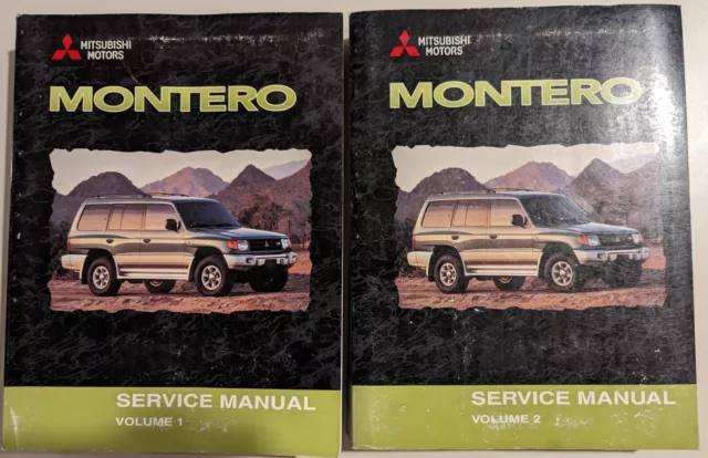 2000 MITSUBISHI Montero Shop Service Repair Manual Set FACTORY BOOKS OEM 00 x