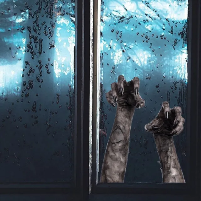 Adesivo da parete manuale Halloween 3D fantasmi inquietanti decalcomanie horror autoadesive