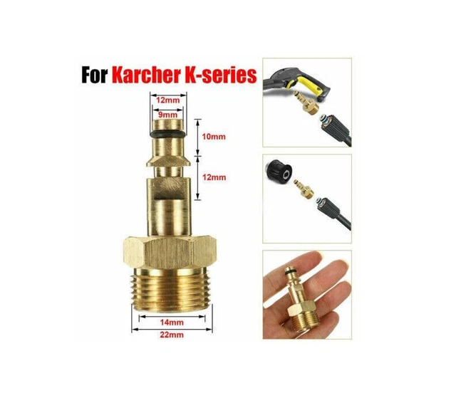 Rosfix Adapter M22 auf 1/4 - Messing Reduzierung für Hochdruckreiniger Rosfix Adapter M22 auf 1/4 - Messing Reduzierung für Hochdruckreiniger