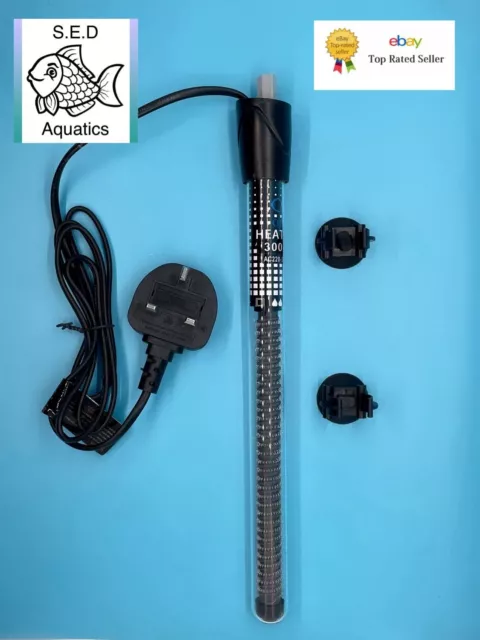 300 Watt AQUARIUM FISH TANK HEATER SUBMERSIBLE LARGE Tanks upto 300 Litres 300W