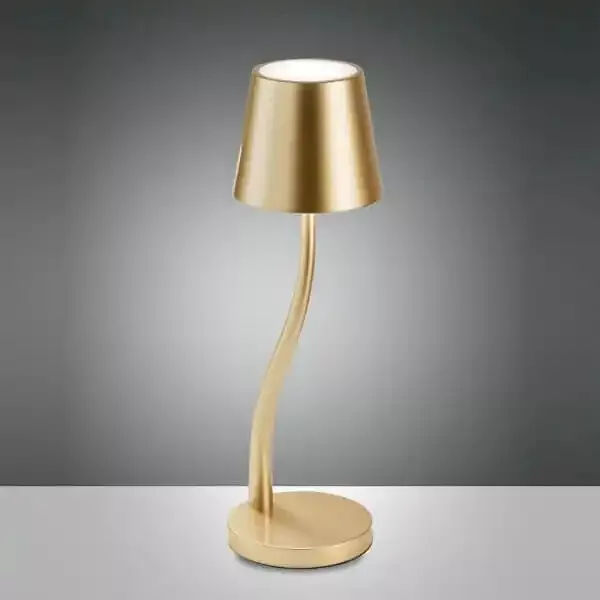Lampada Da Tavolo Ricaricabile Touch Luce Calda 3000k Bar Ristoranti FABAS ORO
