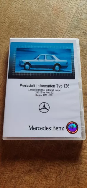 Original Mercedes Benz W126, Wis Wartungs u. Reparaturhandbuch CD 2